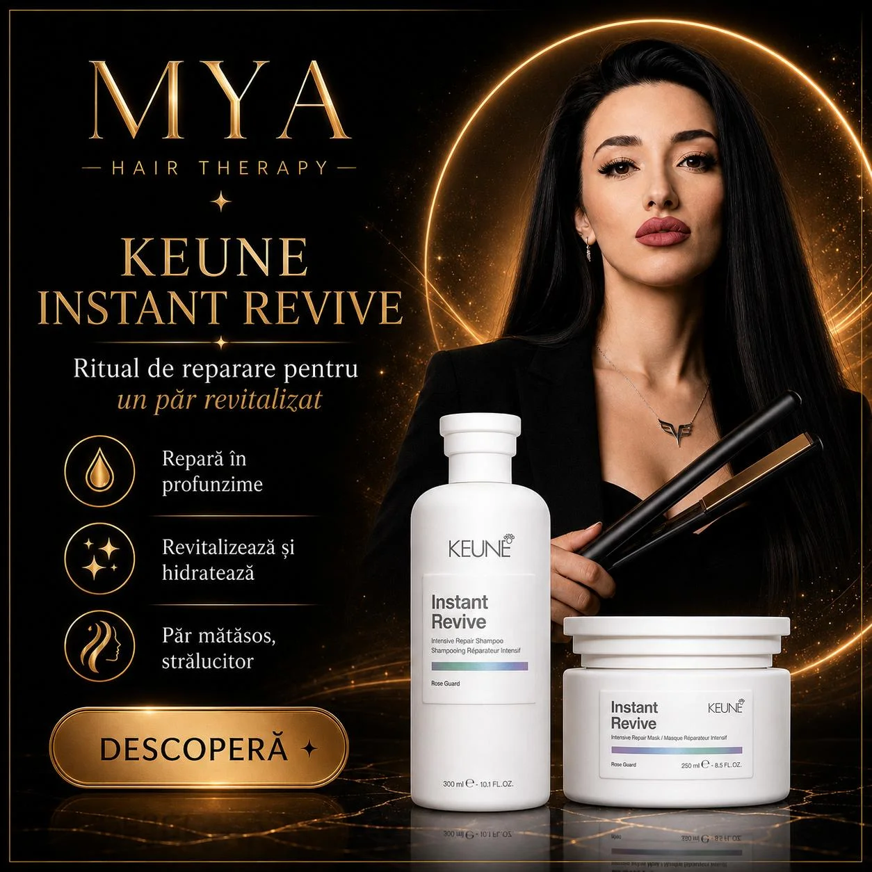 Keune Instant Revive — Ritual de reparare pentru un păr revitalizat
